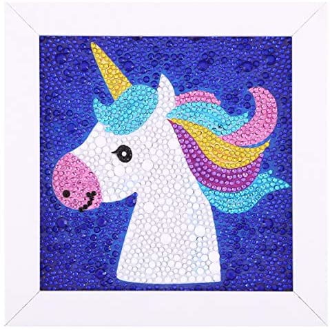 DIY Full 5D Diamond Painting Kit White Unicorn Embroidery Art Handmade 